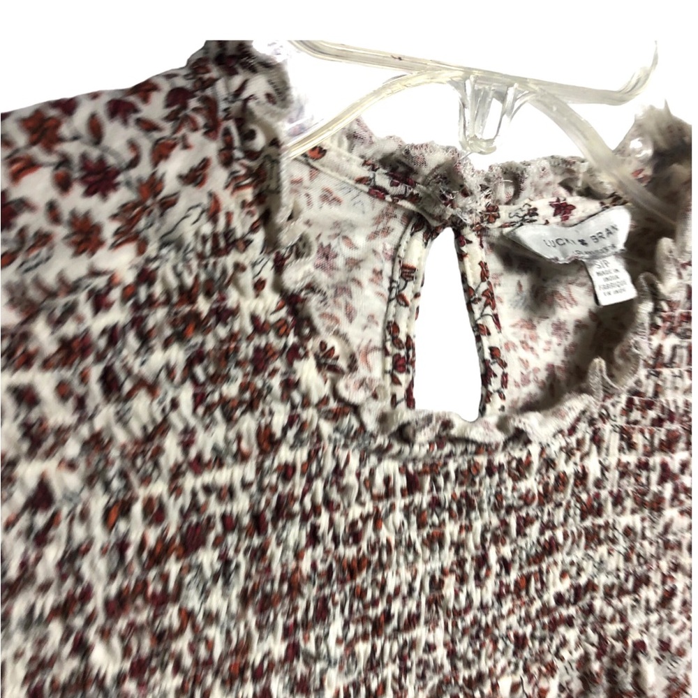 Lucky Brand long sleeve top with smocking - Picture 11 of 16